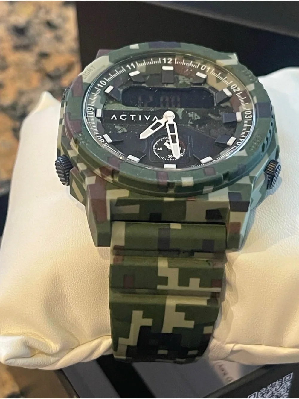 Activa X Invicta Men's Analog & Digital Watch - 47mm. Camouflage. Green